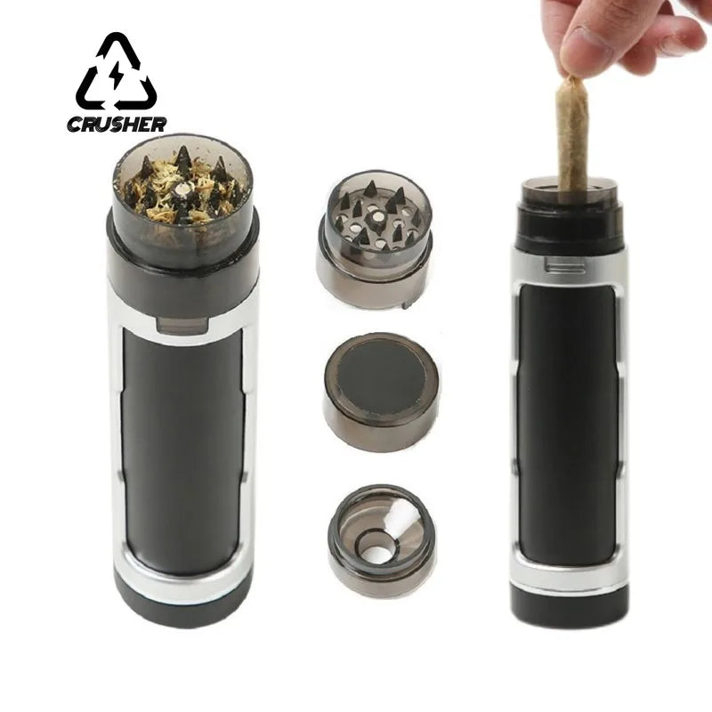 Crusher 3‑in‑1 Multi‑Purpose Spice & Coffee Grinder with Storage Tube & Filling Box