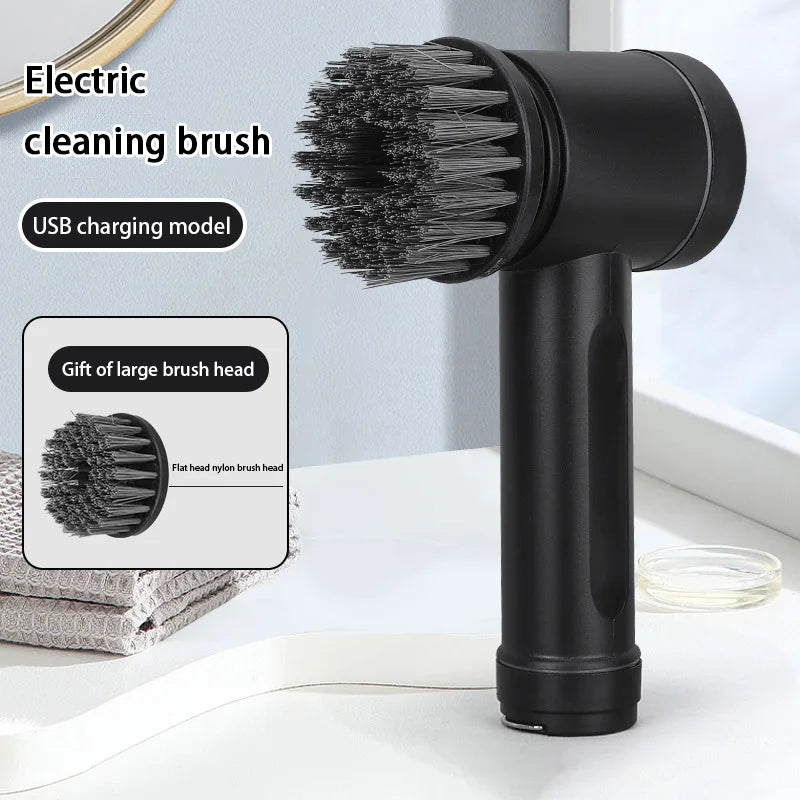 Wireless Electric Cleaning Brush High Power Multi-Function Scrubber with 6 Replaceable Heads for Kitchen & Home