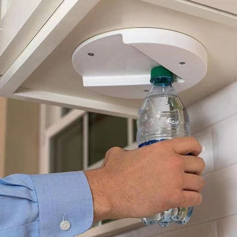 Under-Cabinet Jar & Can Opener – Fast, One-Hand Lid Removal for Bottles, Cans & Jars