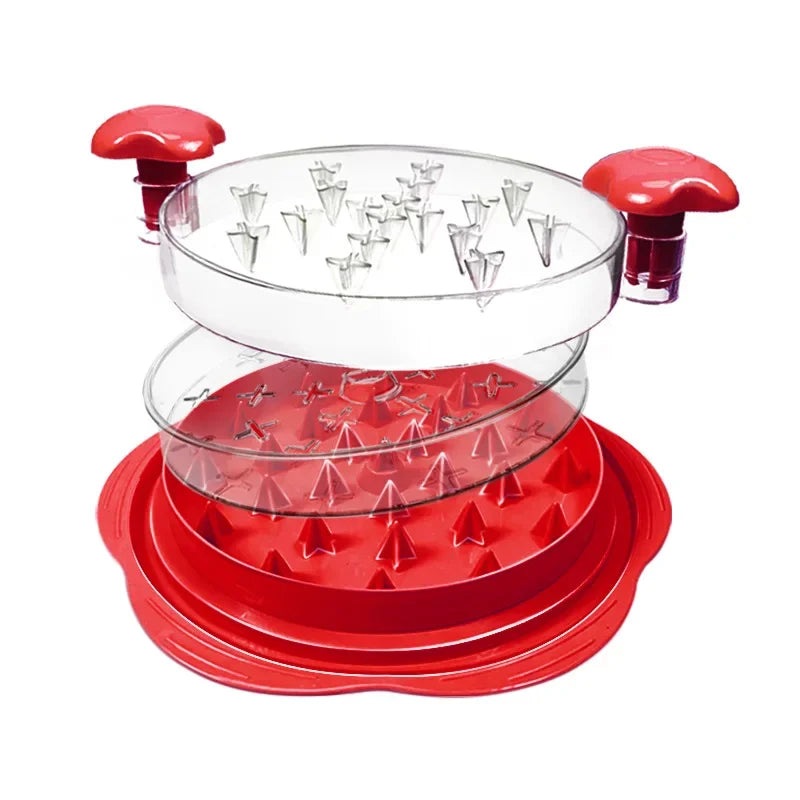 2025 Pro Chicken Shredder Tool Twist & Chop Meat Fast, Visible Lid, Anti-Slip Base, Food Grade, Dishwasher Safe