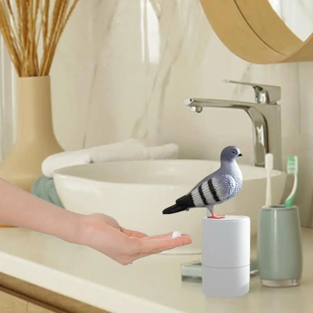 Pigeon Soap Dispenser Bird-Shaped Touchless Foam Dispenser, Automatic Sensor for Hygienic & Fun Hand Washing