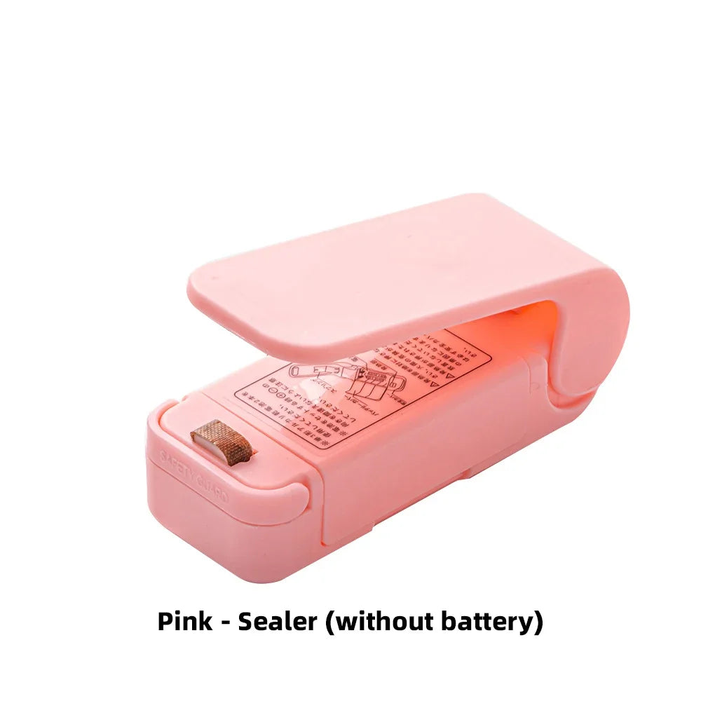 Portable Mini Bag Sealer, Handheld Heat Sealing Machine for Plastic Snack Bags, Easy-to-Use Food Storage Tool, Compact Kitchen Accessory
