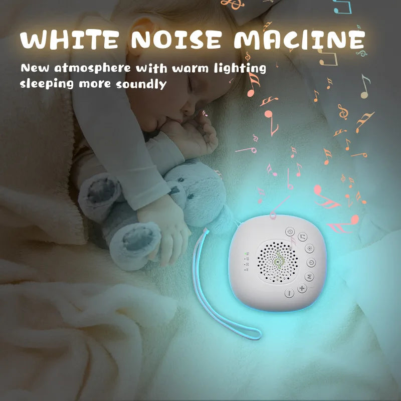 White Noise Machine with Colorful Breathing Light & 20 Peaceful Sounds for Deep Sleep and Mindful Moments