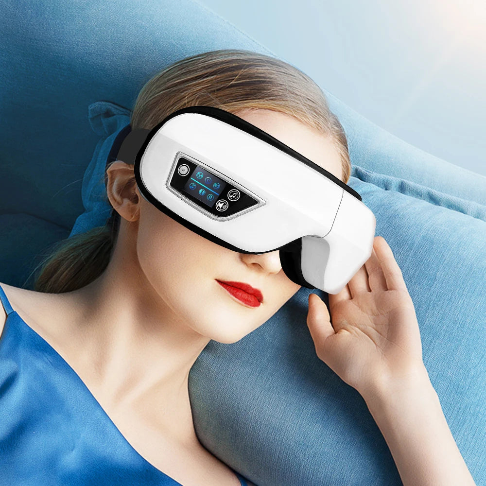 Eye Massager Smart Airbag Vibrating with Bluetooth Music Relieves Eye Fatigue & Supports Eye Health