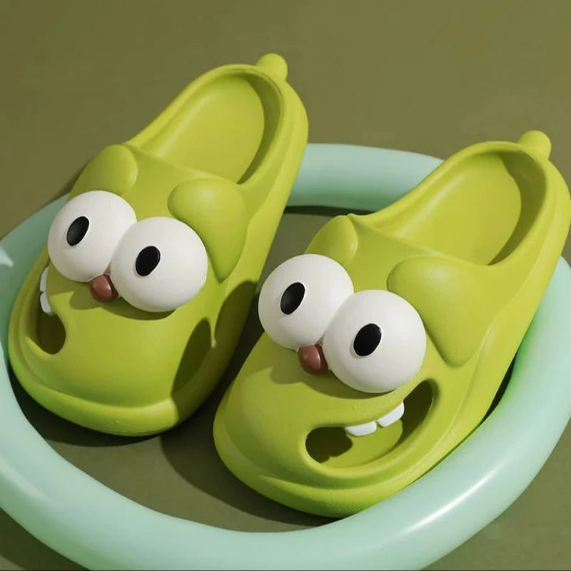Slipper Tongue Kiss Big Eye Dog Slippers Cute Funny 3D Puppy Slides for Women