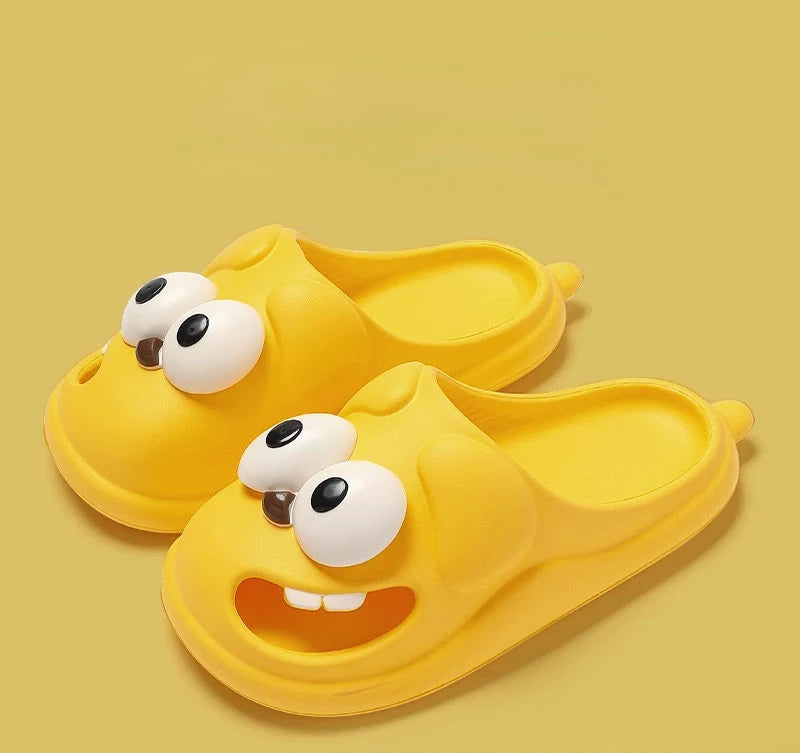 Slipper Tongue Kiss Big Eye Dog Slippers Cute Funny 3D Puppy Slides for Women