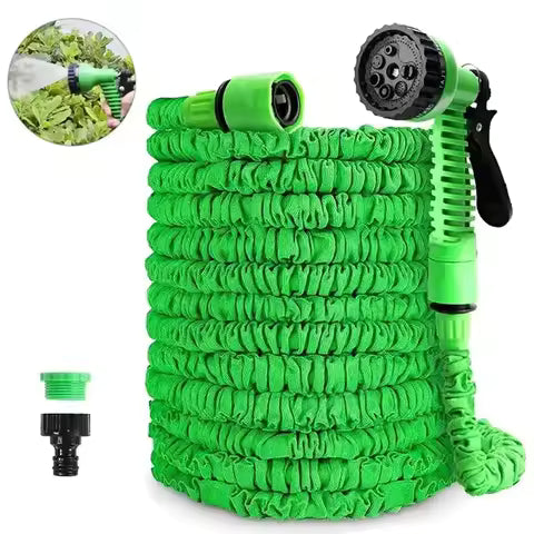 Expandable Magic Garden Hose Up to 200 Ft, Lightweight, Durable with 7 Spray Modes & Spray Gun Ideal for Home & Garden Watering