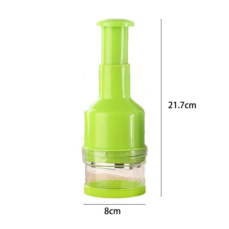 Multi-Purpose Manual Vegetable Cutter for Onions, Garlic, and More – Easy Press Design with Non-Slip Base