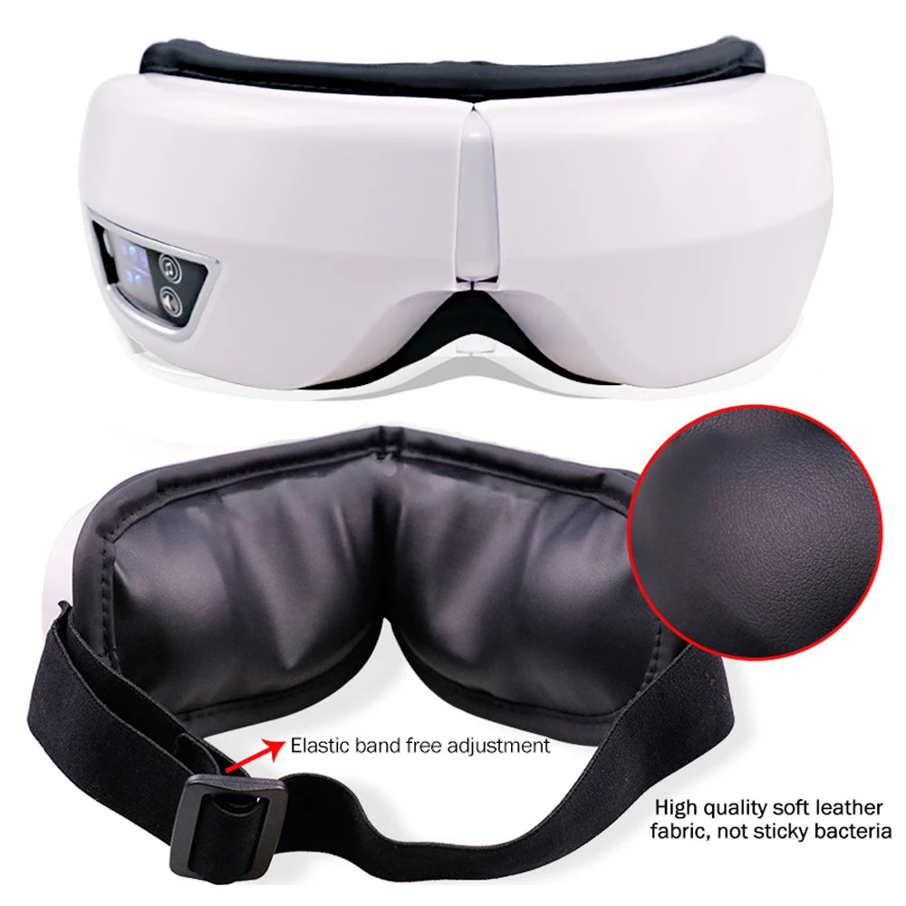 Eye Massager Smart Airbag Vibrating with Bluetooth Music Relieves Eye Fatigue & Supports Eye Health