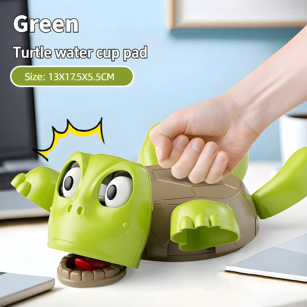 Turtle Coaster with Sound Funny Interactive Cup Holder for Kids Play and Table Protection 3D Printed Drink Mat for Coffee and Tea