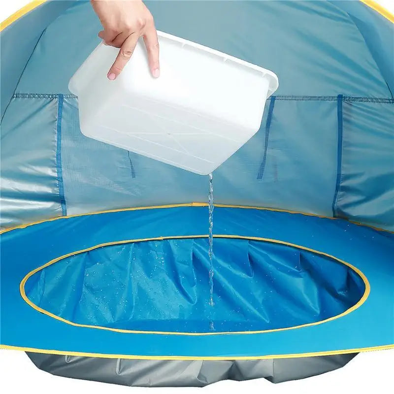 Baby Beach Tent Waterproof Sun Shelter UPF 50+ UV Protection with Pool for Kids Outdoor Camping Beach Shade