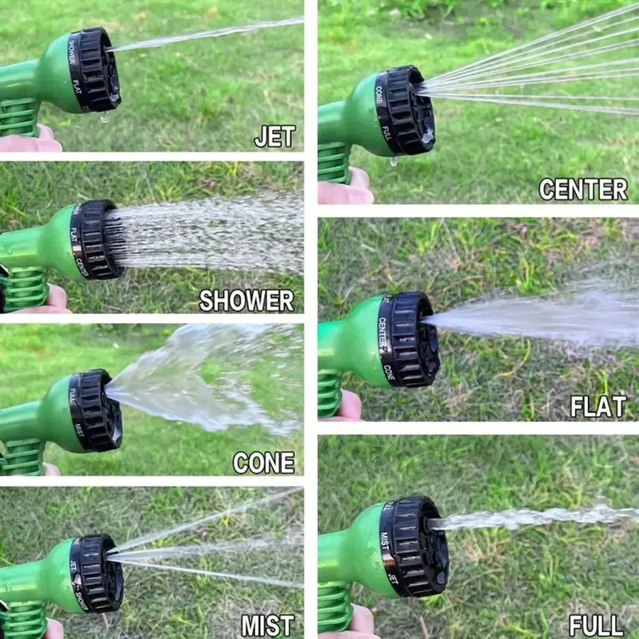 Expandable Magic Garden Hose Up to 200 Ft, Lightweight, Durable with 7 Spray Modes & Spray Gun Ideal for Home & Garden Watering