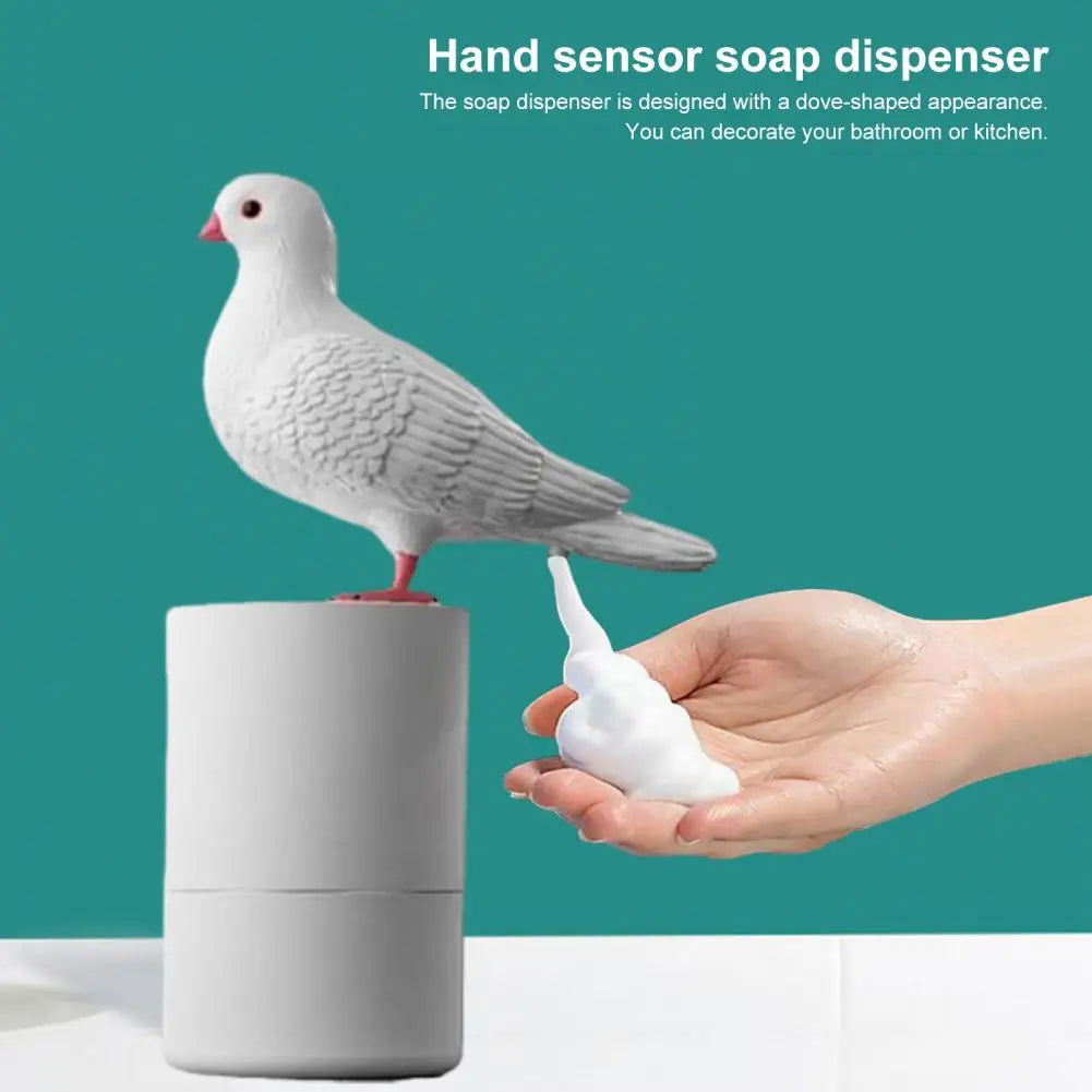Pigeon Soap Dispenser Bird-Shaped Touchless Foam Dispenser, Automatic Sensor for Hygienic & Fun Hand Washing