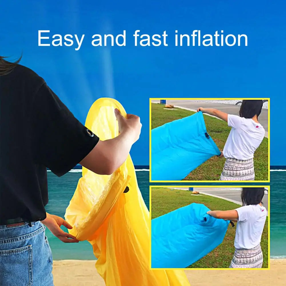 Inflatable Sofa Cushion Portable Air Lounger Camping Tent Bed Sleeping Bag Outdoor Folding Durable Beach Lazy Chair Air Mattress