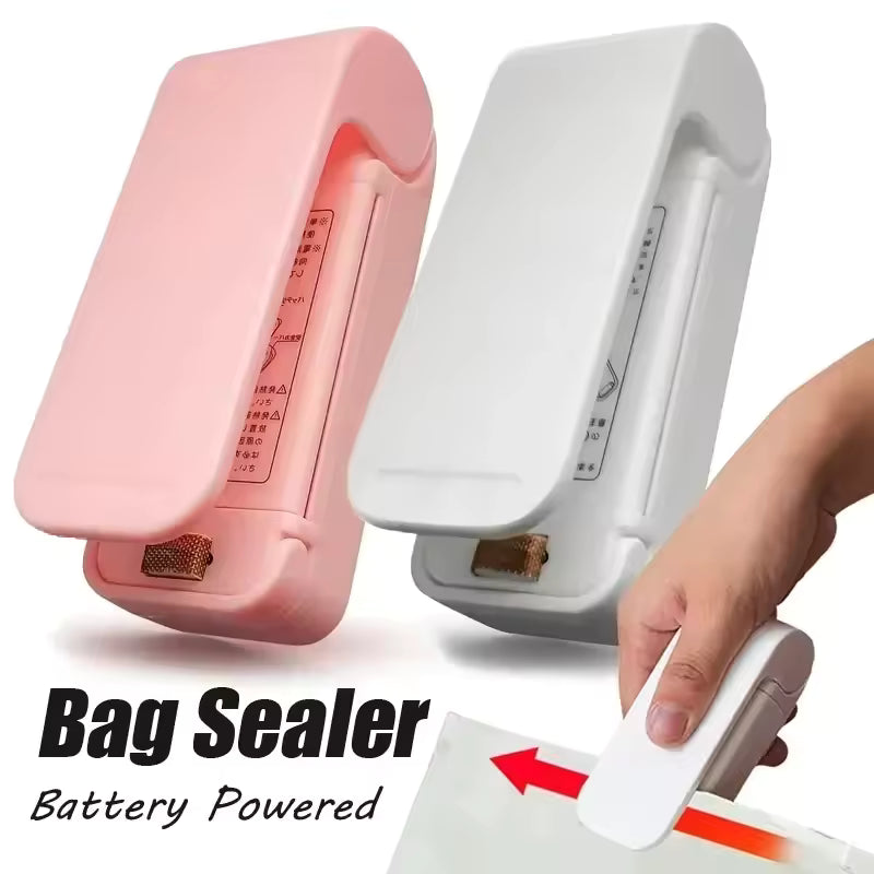 Portable Mini Bag Sealer, Handheld Heat Sealing Machine for Plastic Snack Bags, Easy-to-Use Food Storage Tool, Compact Kitchen Accessory