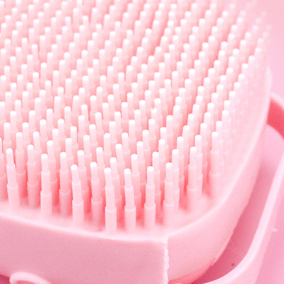 Silicone Shampoo Bath Brush Massage Comb Grooming Scrubber Brush Bathing Accessories Baby Kids Silicon Body Scrubber Silicone