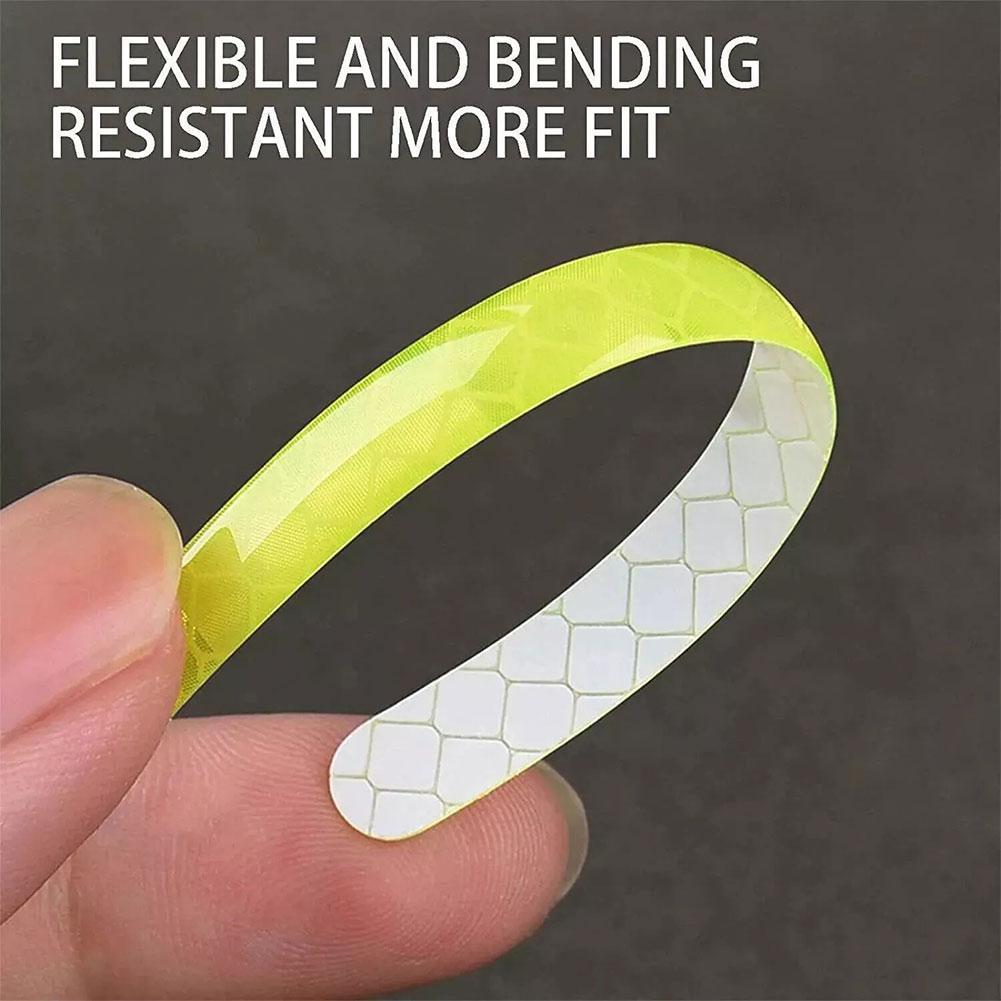 20pcs Reflective Tire Stickers Universal Fit for Motorcycle Bike Car Scooter Night Safety Use