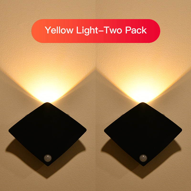 Rechargeable Wall Sconces with Motion Sensor Magnetic Stick-On Night Lights for Stairs Closet and Bedroom