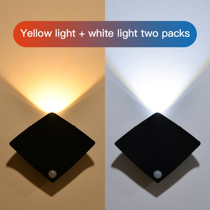 Rechargeable Wall Sconces with Motion Sensor Magnetic Stick-On Night Lights for Stairs Closet and Bedroom