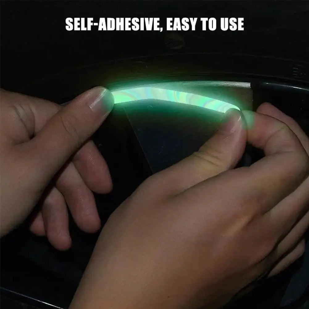 20pcs Reflective Tire Stickers Universal Fit for Motorcycle Bike Car Scooter Night Safety Use