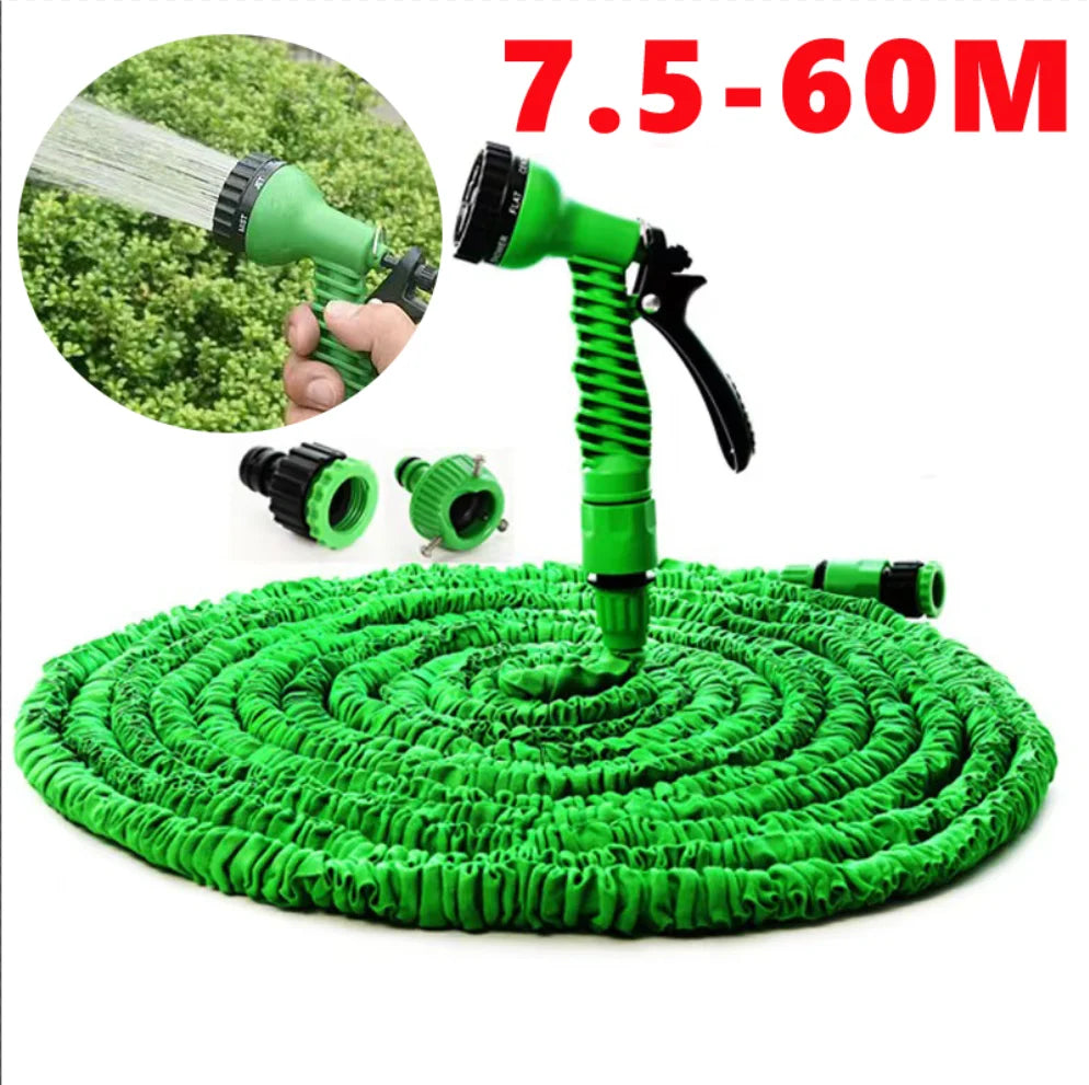 Expandable Magic Garden Hose Up to 200 Ft, Lightweight, Durable with 7 Spray Modes & Spray Gun Ideal for Home & Garden Watering