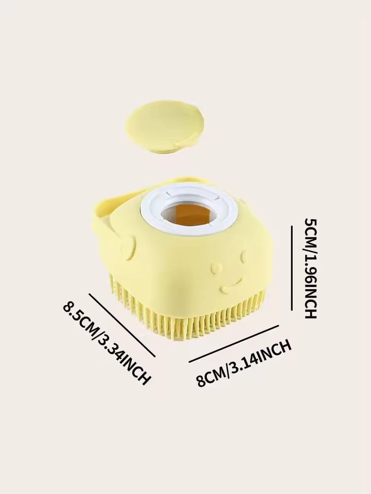 Silicone Shampoo Bath Brush Massage Comb Grooming Scrubber Brush Bathing Accessories Baby Kids Silicon Body Scrubber Silicone
