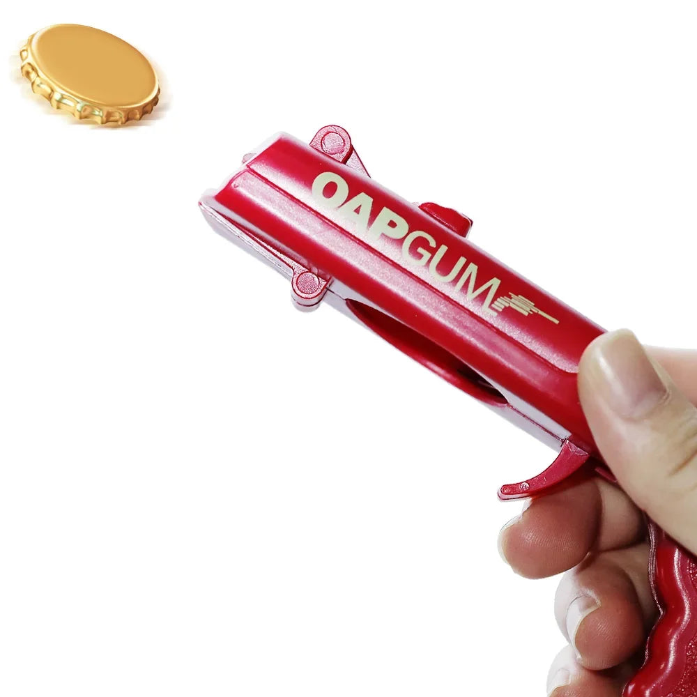 Creative Cap Gun Bottle Opener Portable Beer Bottle Opener Cap Shooter Party Bar Outdoor Celebration Tool