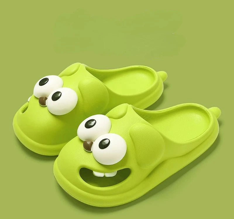 Slipper Tongue Kiss Big Eye Dog Slippers Cute Funny 3D Puppy Slides for Women