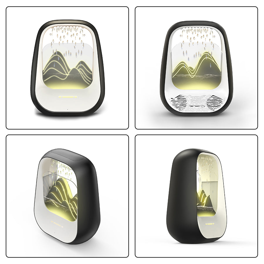 Raindrop Bluetooth Speaker with White Noise, Aroma Diffuser & LED Breathing Light for Stress Relief, Sleep Soundly