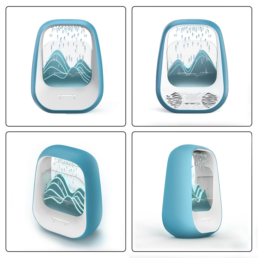 Raindrop Bluetooth Speaker with White Noise, Aroma Diffuser & LED Breathing Light for Stress Relief, Sleep Soundly