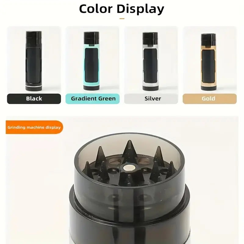 Crusher 3‑in‑1 Multi‑Purpose Spice & Coffee Grinder with Storage Tube & Filling Box