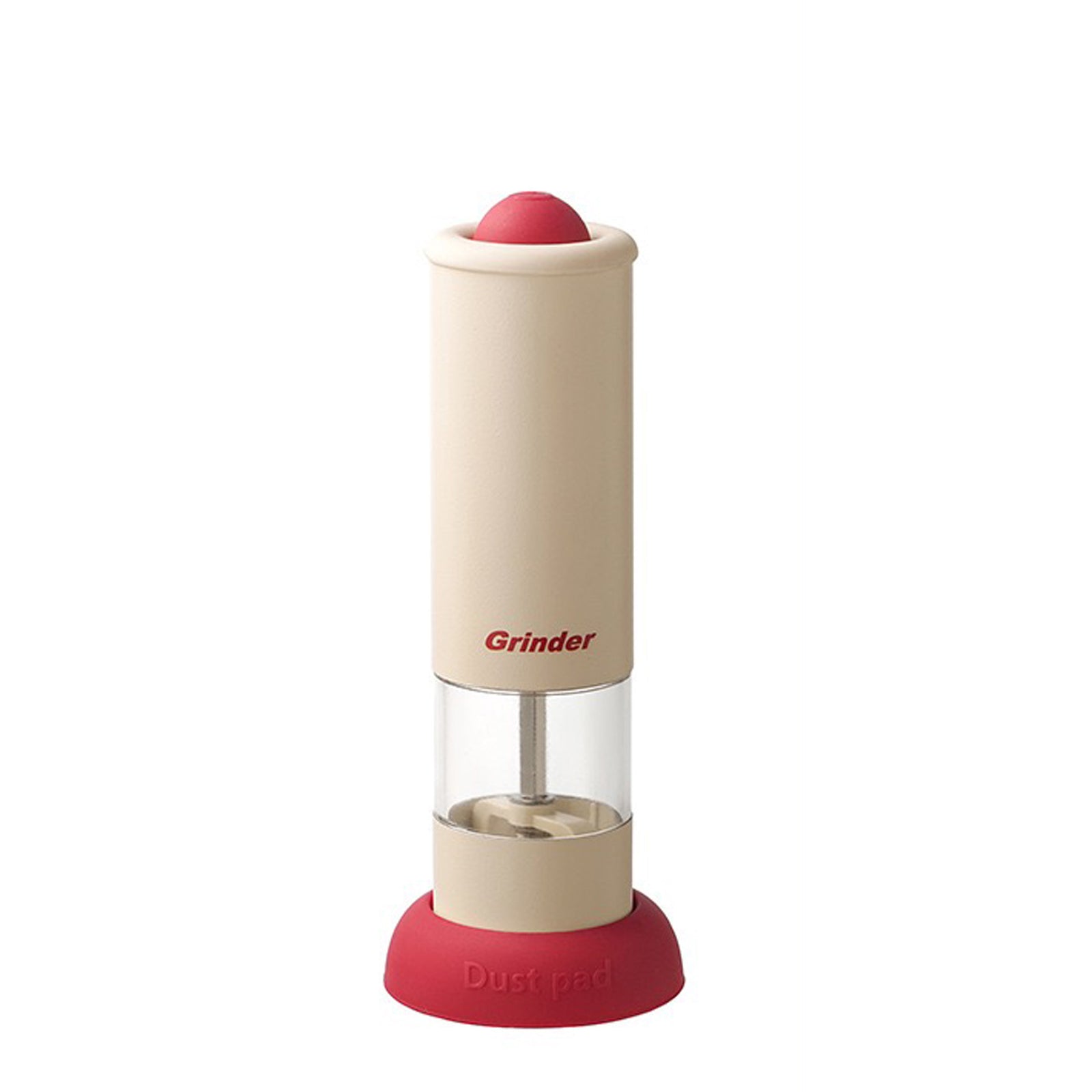 Salt and Pepper Grinder Electric One Touch Mill Adjustable Coarseness Visible Chamber Non Slip Base Multi Purpose Gift for BBQ and Party