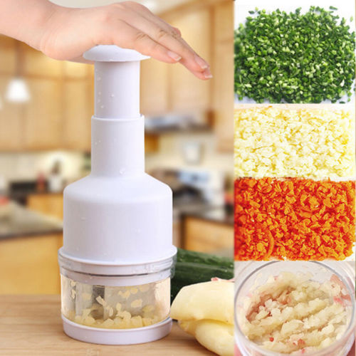 Multi-Purpose Manual Vegetable Cutter for Onions, Garlic, and More – Easy Press Design with Non-Slip Base