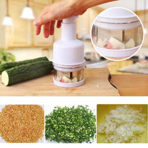 Multi-Purpose Manual Vegetable Cutter for Onions, Garlic, and More – Easy Press Design with Non-Slip Base