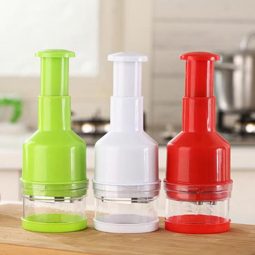 Multi-Purpose Manual Vegetable Cutter for Onions, Garlic, and More – Easy Press Design with Non-Slip Base